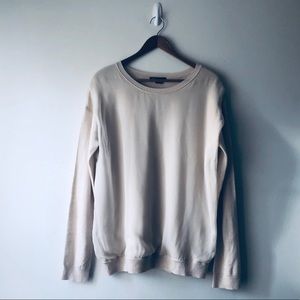 Vince Champagne Wool Silk Panel Sweater (L)